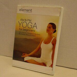 Element AM PM Yoga For Beginners Red White Blue DVD